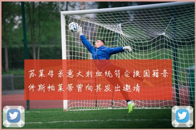 苏莱母亲意大利血统符合换国籍条件斯帕莱蒂曾向其发出邀请